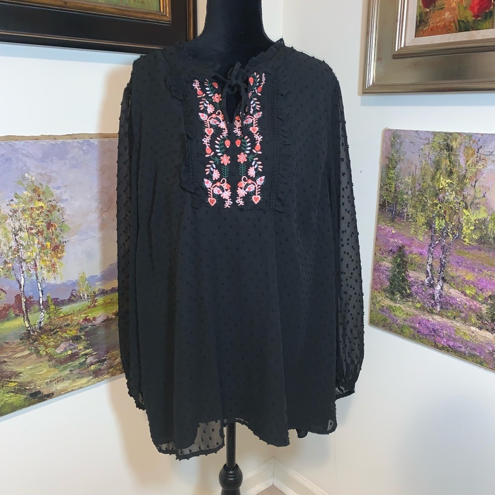 🐠 NWT CITY CHIC tunic blouse size XXL/24